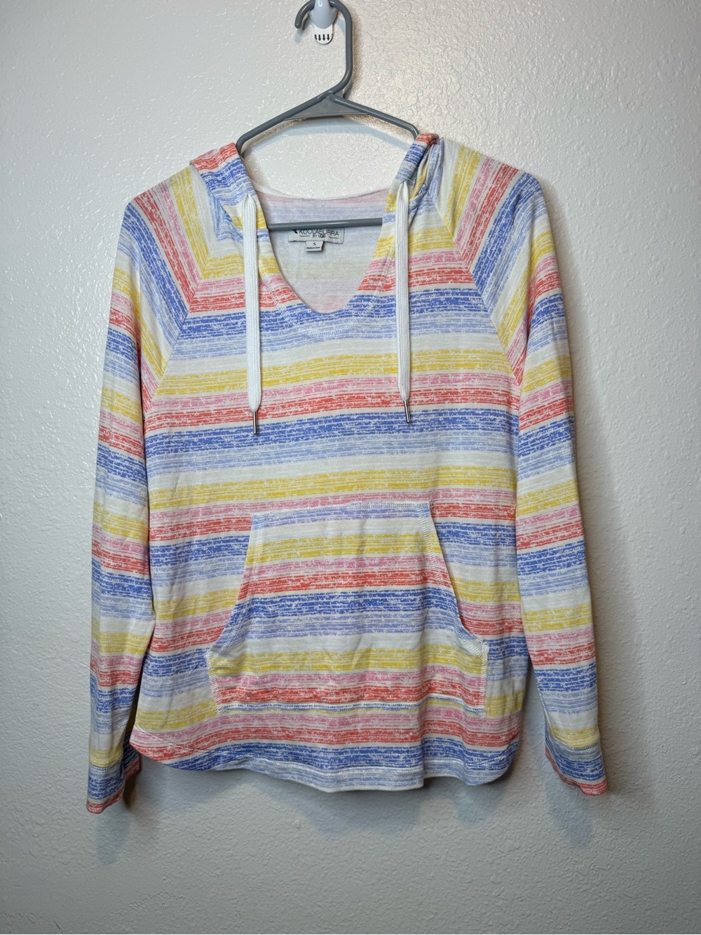 Koolaburra by UGG Long Sleeve V-Neck Hooded Pullover Lightweight Hoodie Size S
